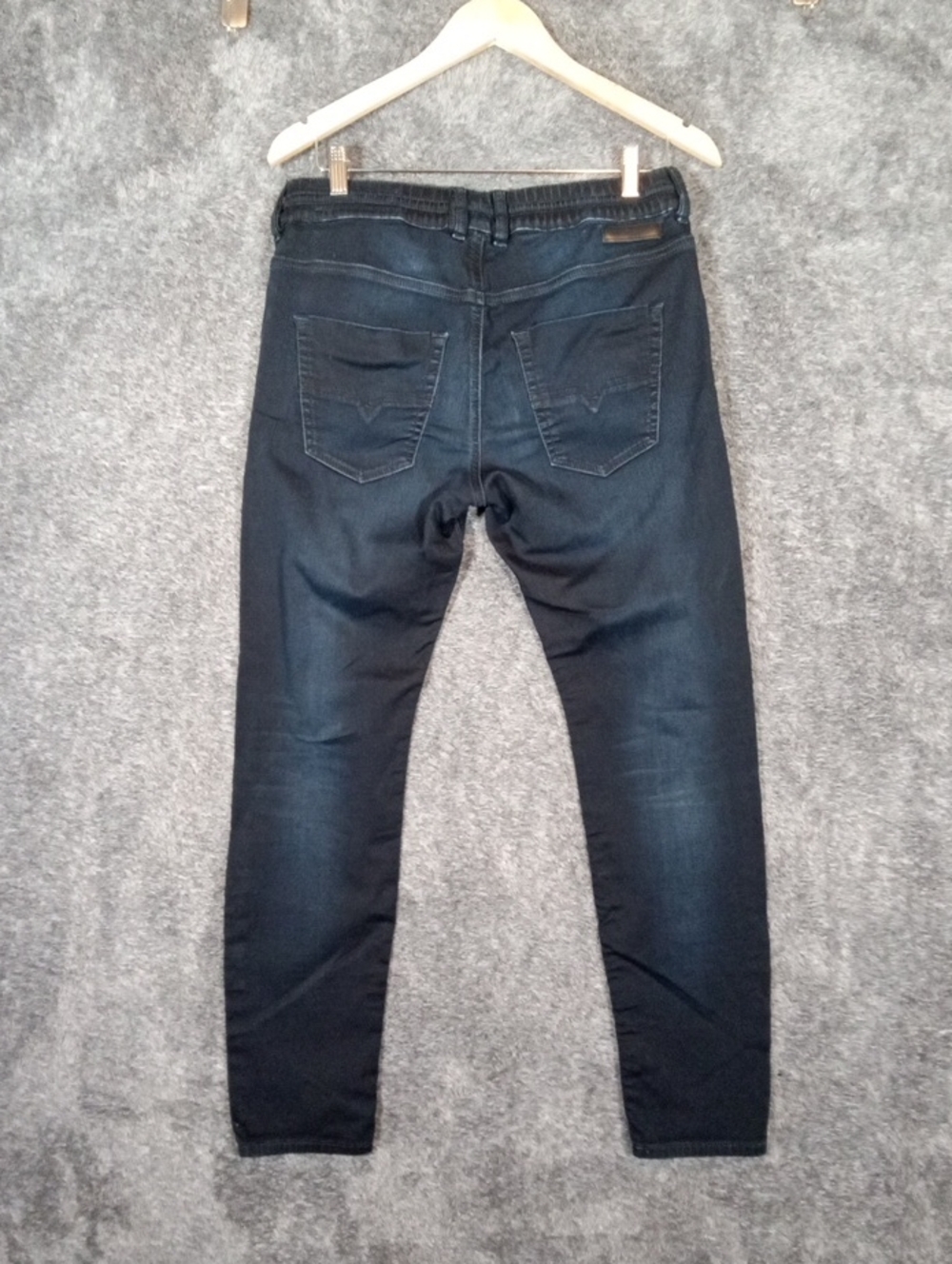 Diesel KraileybR-NE Womens Jogger Skinny Leather Trim Pull On Stretchy Size 29 - Picture 6 of 14